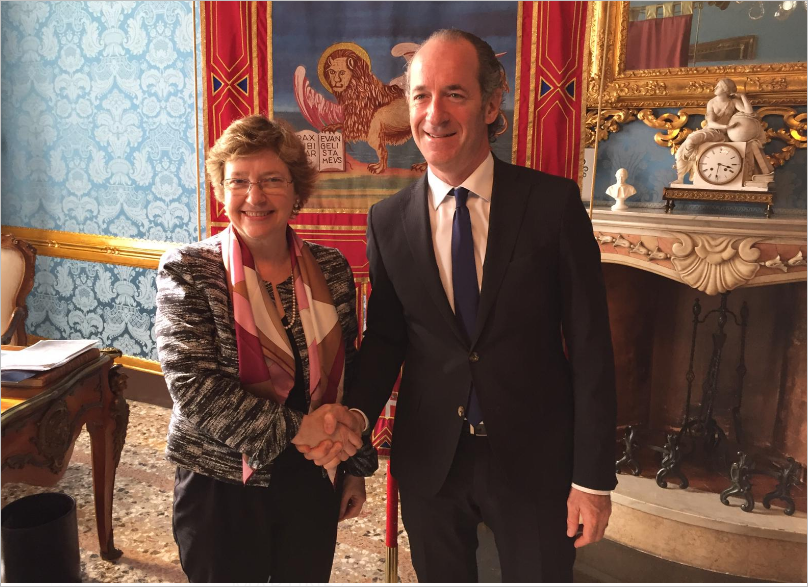 VENETO-USA: ZAIA INCONTRA CONSOLE GENERALE ELIZABETH LEE MARTINEZ